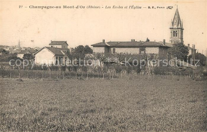 Champagne-au-Mont-d Or Les écoles et l'Eglise