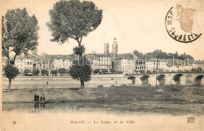 Macon 71 La Saône et la ville