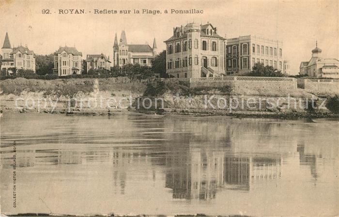 Royan 17 Reflets sur la plage a Pontaillac
