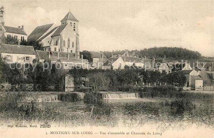 Montigny-sur-Loing Vue d ensemble et Chaussée du Loing