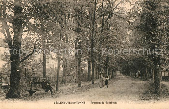 Villeneuve-sur-Yonne Promenade Gambetta