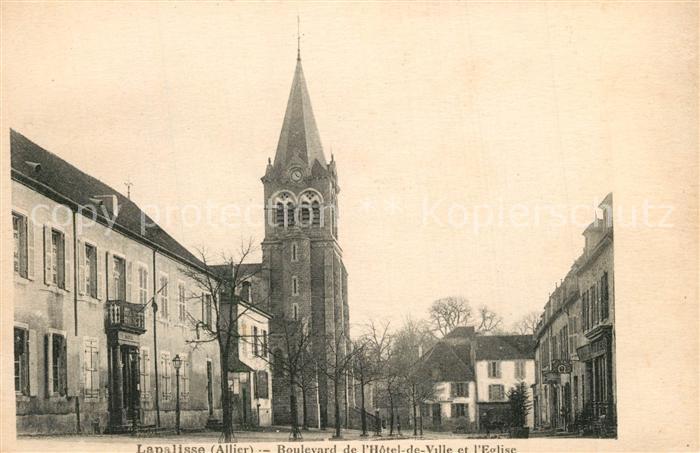 Lapalisse Boulevard de l’Hotel de Ville et l'Eglise