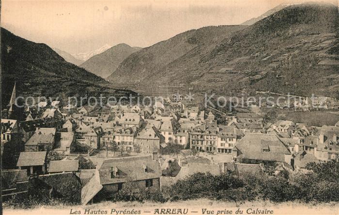 Arreau Vue prise du Calvaire