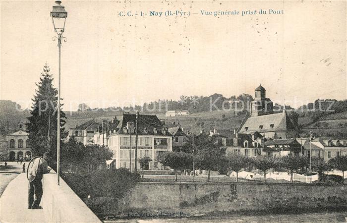 Nay Pyrenees-Atlantiques Vue generale prise du Pont