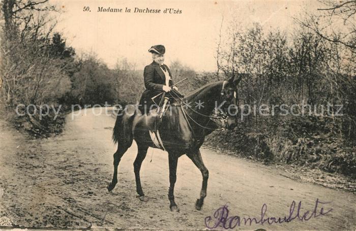 Rambouillet Madame la Duchesse d Uzes