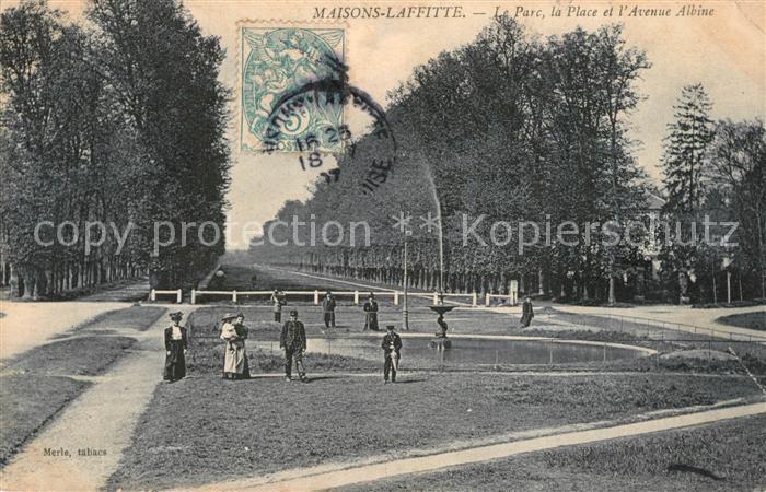 Maisons-Laffitte Le Parc la Place et l’Avenue Albine