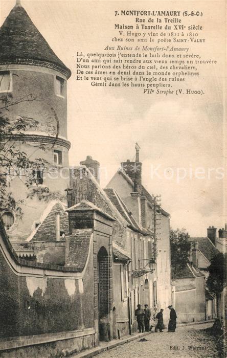 Montfort-l Amaury Rue de la Treille Maison a Tourelle