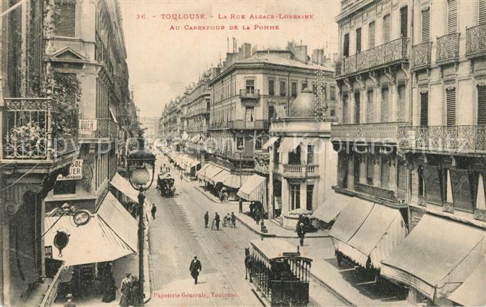 Toulouse Haute-Garonne Le Rue Alsace Lorraine Au Carrefour de la Pomme