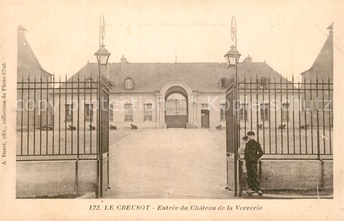 Le Creusot Saone-et-Loire Entrée du Chateau de la Verrerie