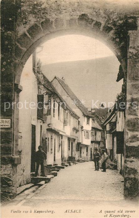 Kaysersberg Haut Rhin Une vieille rue