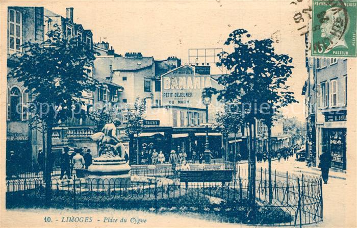 Limoges Haute Vienne Place du Cygne