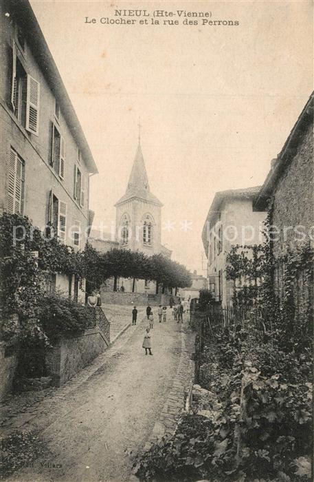 Nieul Le Clocher et Rue des Perrons