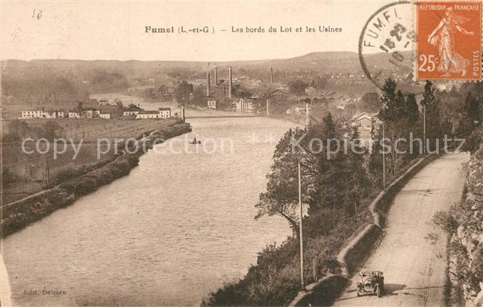 Fumel Les bords du Lot et les usines