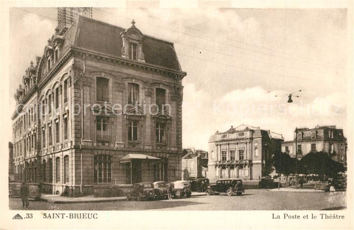 Saint-Brieuc Cotes-d Armor La Poste et le Théâtre