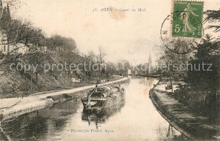 Agen Lot et Garonne Canal du Midi