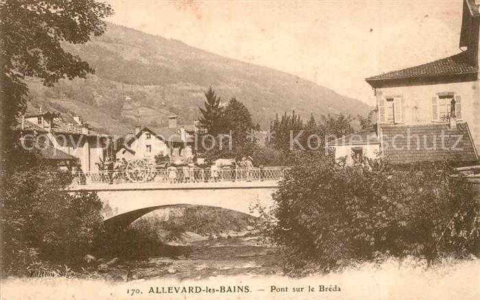Allevard les Bains Isere Pont sur la Bréda