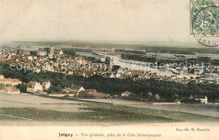 Joigny Yonne Vue Generale prise de la Côte Saint Jac