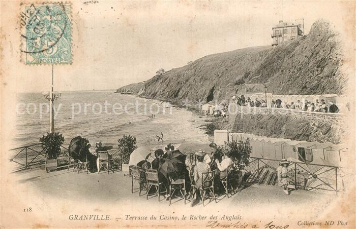 Granville Manche Terrasse du Casino Rocher des Anglais