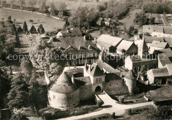 Villegusien-le-Lac Hostellerie du Chateau de Prangey vue aérienne