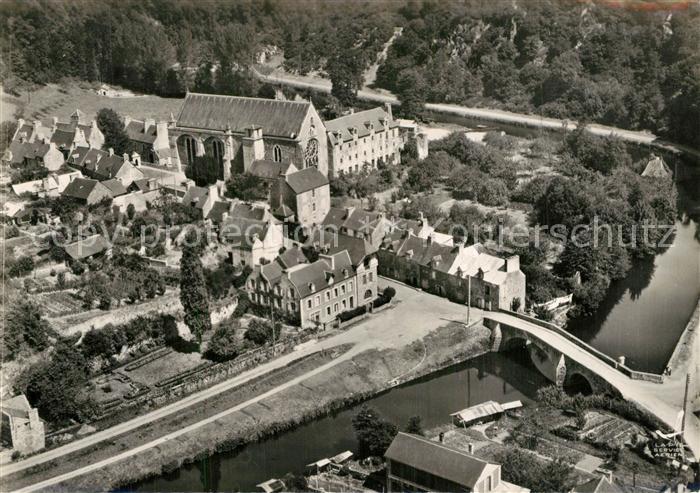 Lehon Abbaye Pont Bords de la Rance vue aérienne