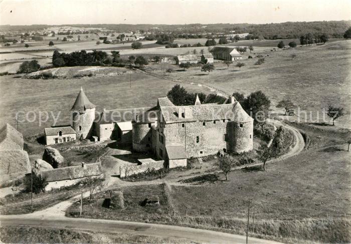Coussay-les-Bois Chateau de la Vervallières XVe siècle vue aérienne