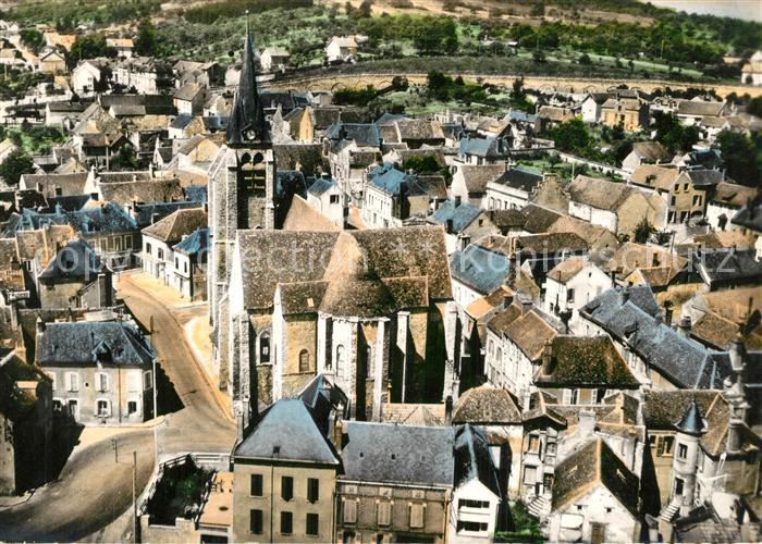 Pont-sur-Yonne Vue d ensemble Eglise vue aérienne
