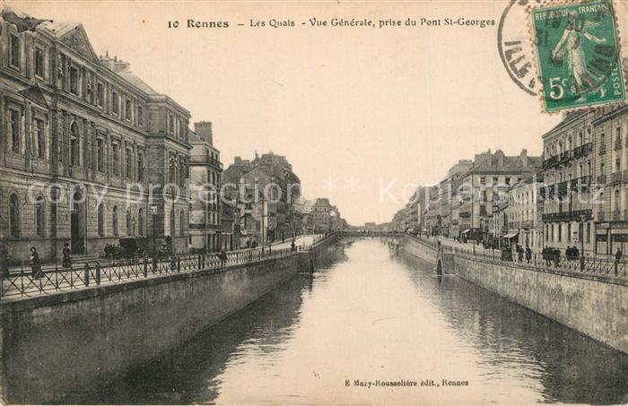 Rennes Ille-et-Vilaine Quais Pont St-Georges