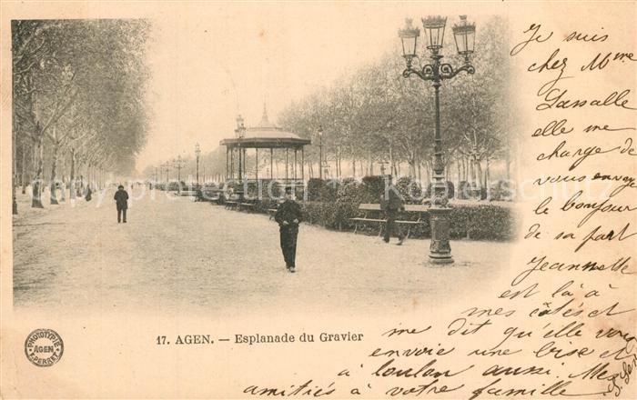 Agen Lot et Garonne Esplanade du Gravier