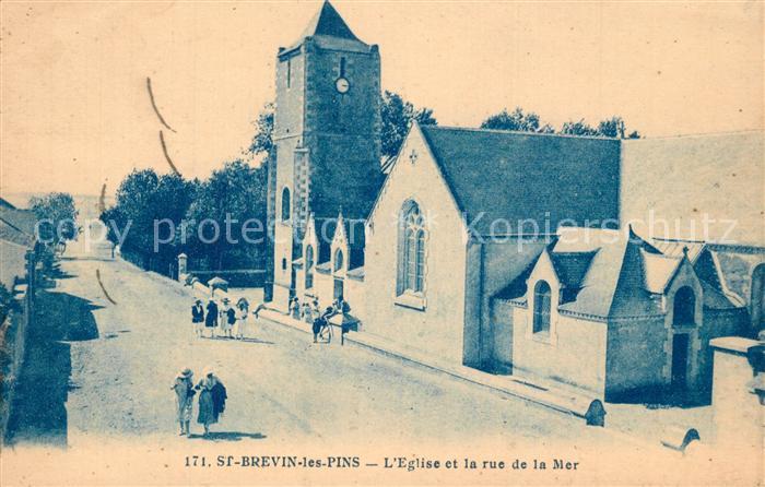 Saint-Brevin-les-Pins Eglise Rue de la Mer