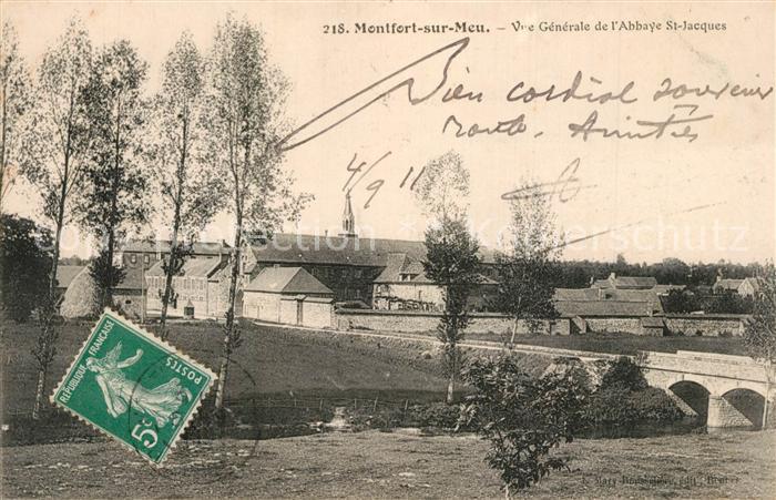 Montfort-sur-Meu Panorama Abbaye Saint Jacques