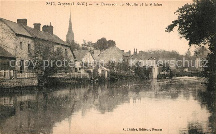 Cesson-Sevigne Le Deversoir du Moulin la Vilaine