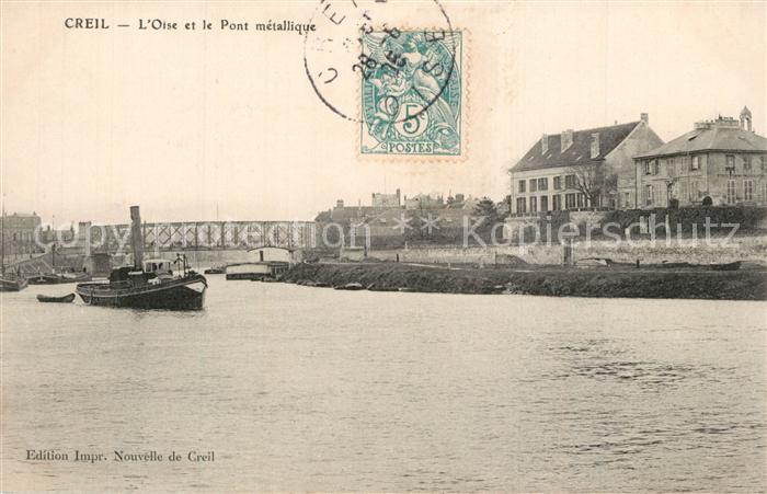 Creil Oise Pont metallique