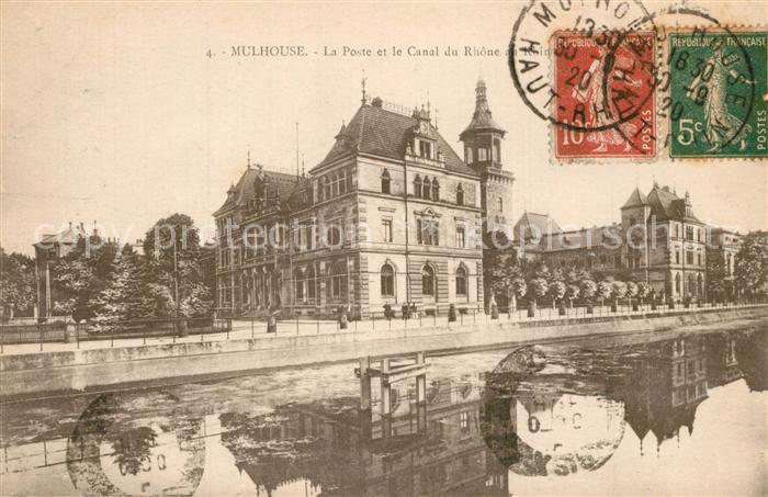Mulhouse Muehlhausen La Poste Canal du Rhone