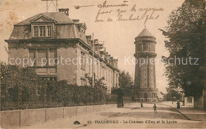 Haguenau Bas Rhin Chateau d Eau Lycee