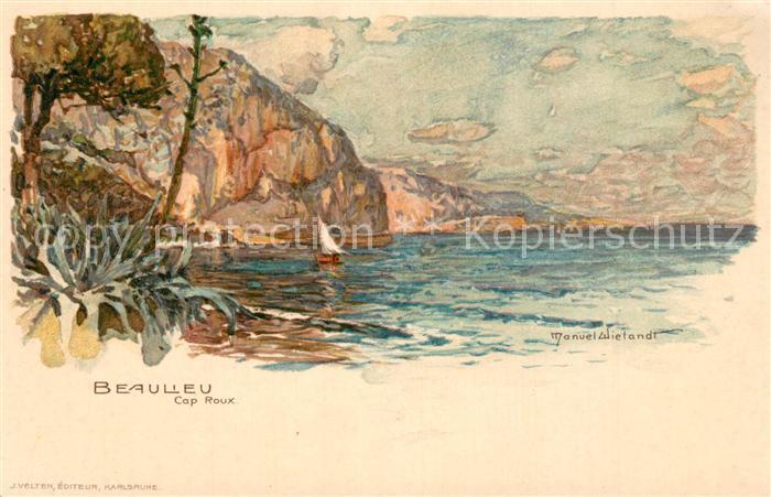 Beaulieu-sur-Mer Cap Roux Künstlerkarte