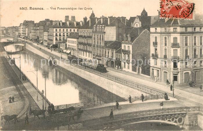 Rennes Ille-et-Vilaine Panorama Quais