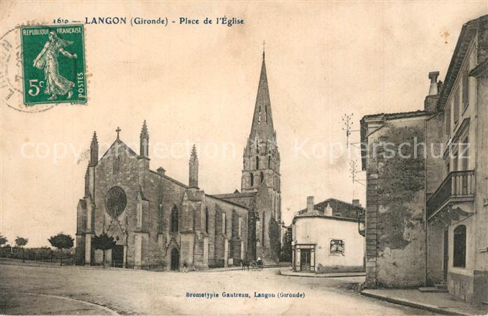 Langon Gironde Place d Eglise