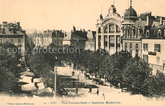 Pau 64 Place Nouvelle Halle Galeries Modernes