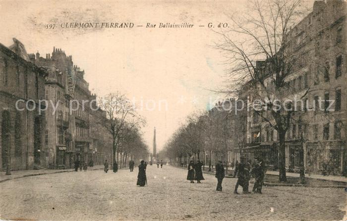 Clermont Ferrand Puy de Dome Rue Ballainvillier
