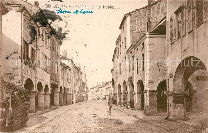 Louhans Grande Rue Arcades