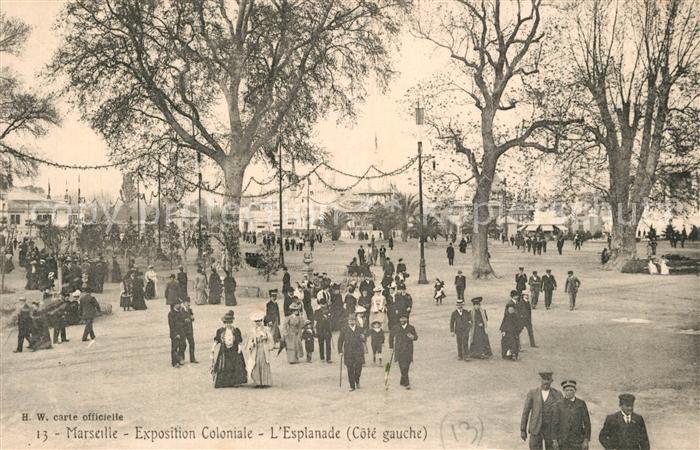 Marseille Bouches-du-Rhone Exposition Coloniale Esplanade