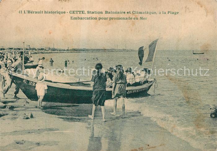 Cette Sete Station Balneaire Climatique Plage