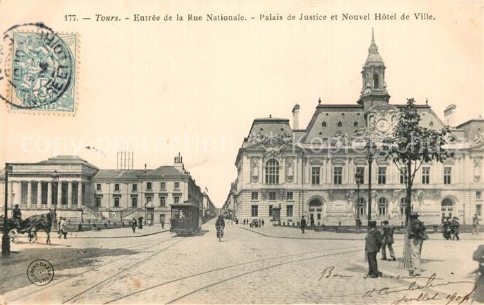 Tours Indre-et-Loire Rue Nationale Palais de Justice Nouvel
