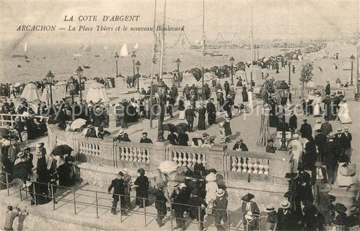 Arcachon Gironde Place Thiers nouveau Boulevard