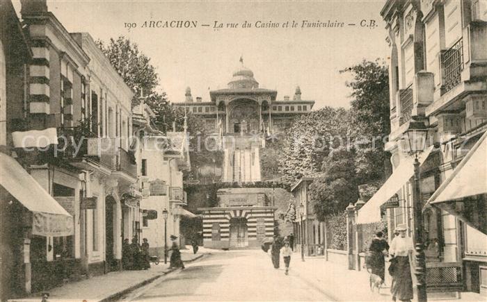 Arcachon Gironde Rue du Casinoe Funiculaire