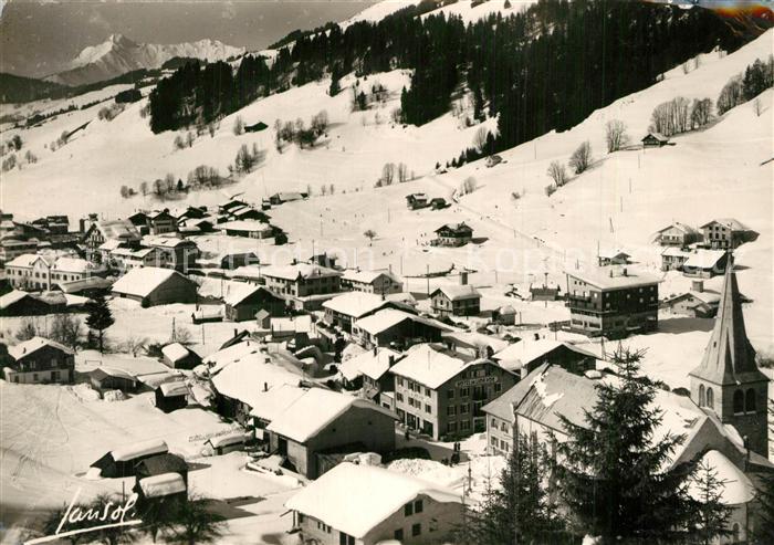 Gets Haute Savoie Les Winterlandschaft