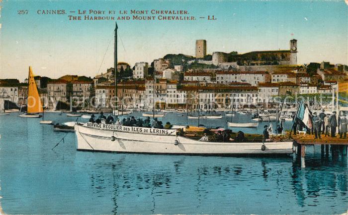 Cannes Alpes-Maritimes Port Mont Chevalier Boot Service Regulier des Iles de Ler