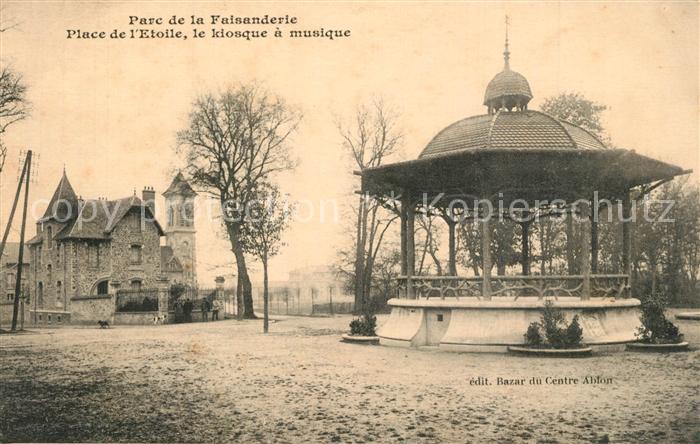 Ablon Calvados Parc de la Faisanderie Place de l'Etoile Kiosque a Musique
