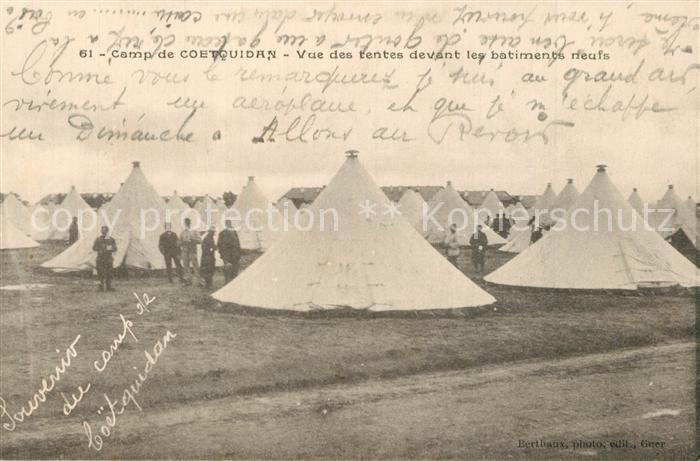 Coetquidan Camp Tentes Batiments