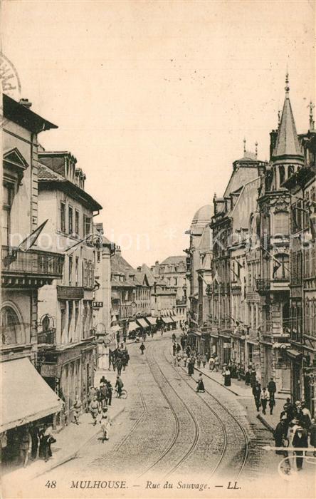 Mulhouse Muehlhausen 68 Alsace Rue du Sauvage